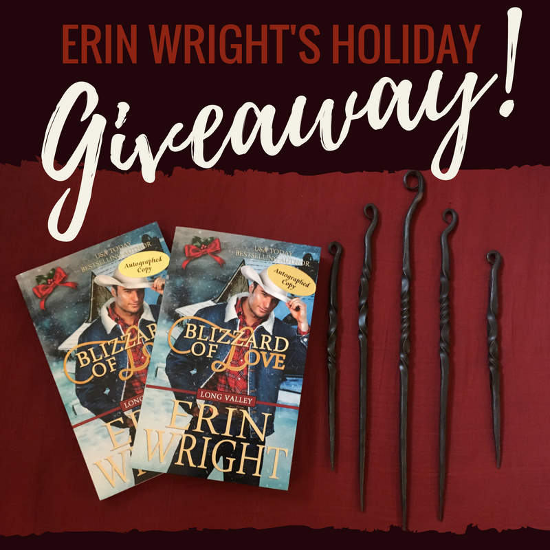 Christmas giveaway by Erin Wright romance author